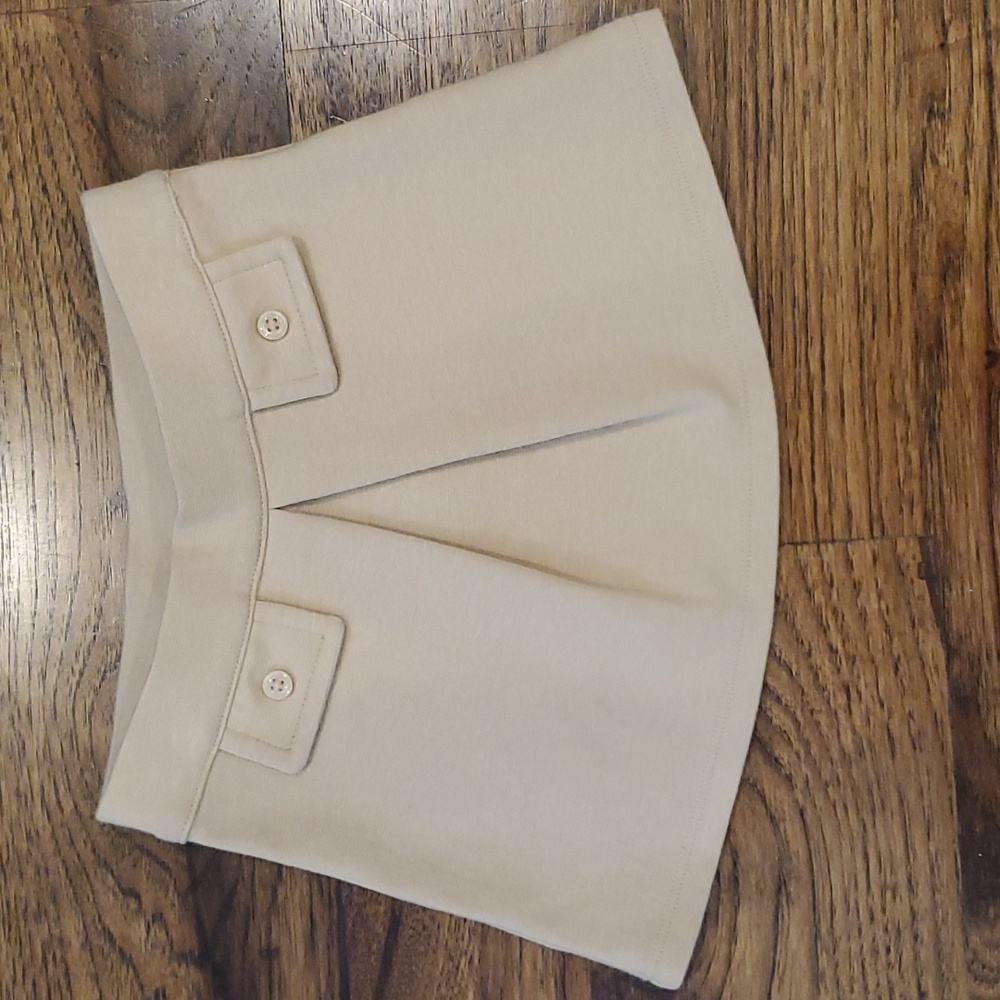 Girls Janie & Jack beige pull on skirt size 3-6M